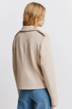 Springfield Cazadora antelina hombros trabillas^Mujer Chaquetas