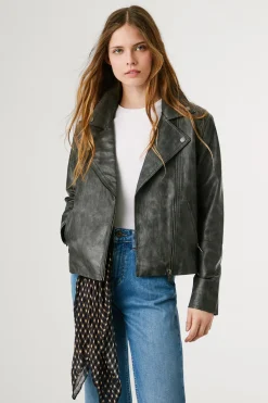 Pepe Jeans Cazadora Biker Efecto Piel^Mujer Chaquetas