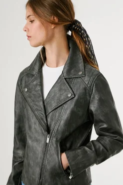 Pepe Jeans Cazadora Biker Efecto Piel^Mujer Chaquetas