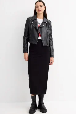 Inside Cazadora Biker Efecto Piel^Mujer Chaquetas