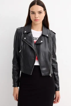 Inside Cazadora Biker Efecto Piel^Mujer Chaquetas