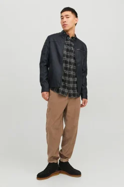 Jack & Jones Cazadora biker efecto piel^Hombre Cazadoras