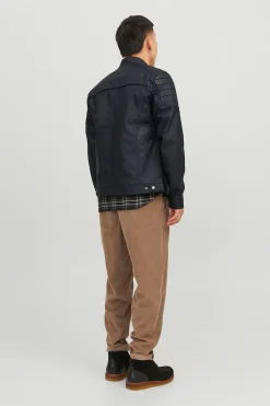 Jack & Jones Cazadora biker efecto piel^Hombre Cazadoras