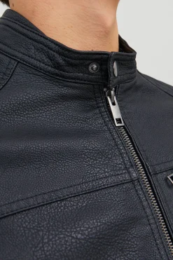 Jack & Jones Cazadora biker efecto piel^Hombre Cazadoras