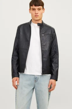 Jack & Jones Cazadora biker efecto piel^Hombre Cazadoras