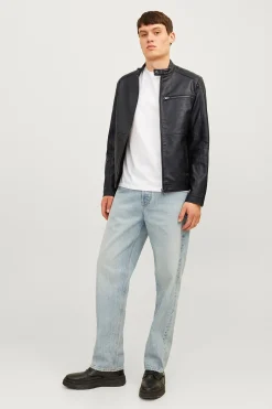 Jack & Jones Cazadora biker efecto piel^Hombre Cazadoras