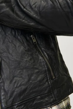 Jack & Jones Cazadora biker piel^Hombre Cazadoras