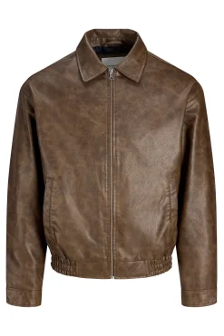 Jack & Jones Cazadora bomber polipiel^Hombre Cazadoras