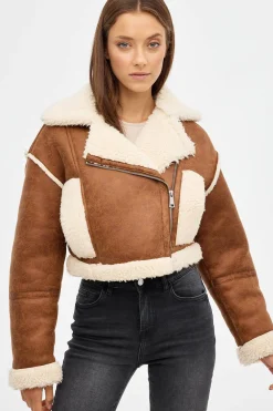 Inside Cazadora Borreguillo Aviador^Mujer Chaquetas