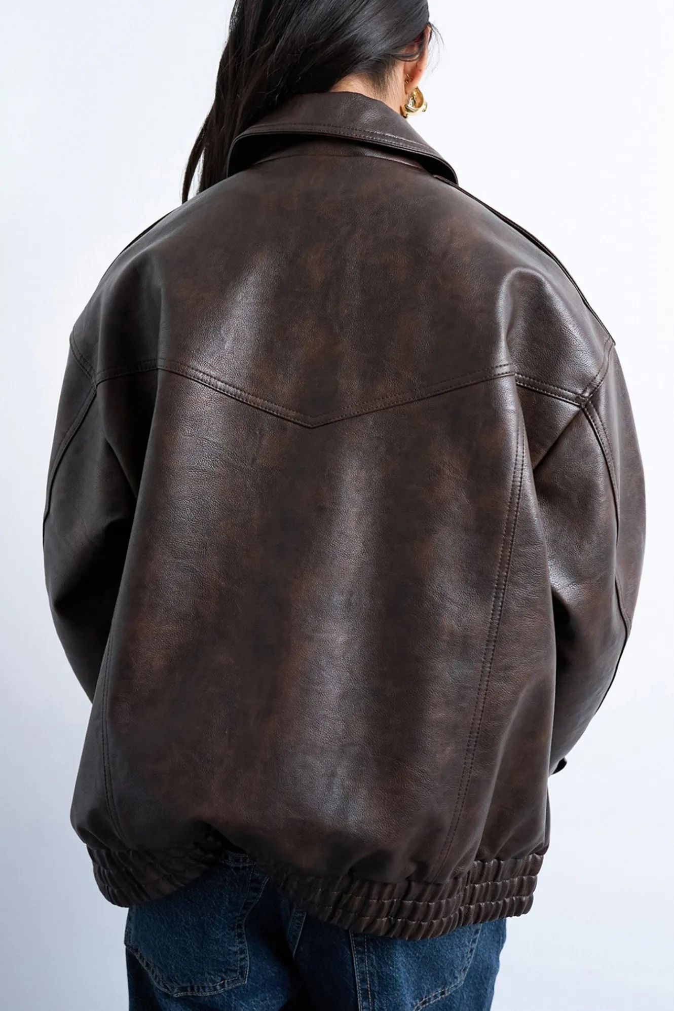 Topshop Cazadora corta con acabado coated (recubrimiento de poliuretano)^Mujer Chaquetas