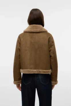 Vero Moda Cazadora de mujer de terciopelo con cremallera^Mujer Chaquetas