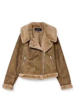Vero Moda Cazadora de mujer de terciopelo con cremallera^Mujer Chaquetas