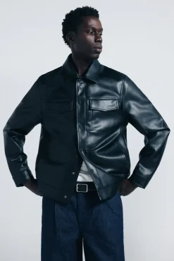 Springfield Cazadora efecto piel^Hombre Cazadoras