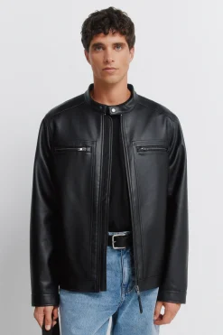 Springfield Cazadora efecto piel^Hombre Cazadoras