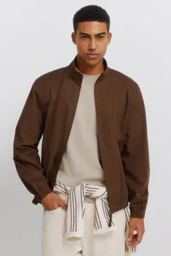 Springfield Cazadora ligero lino algod&oacute;n^Hombre Cazadoras|Lino