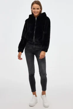 Inside Cazadora Pelo Con Capucha^Mujer Chaquetas|Abrigos