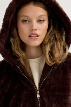 Inside Cazadora Pelo Con Capucha^Mujer Chaquetas|Abrigos