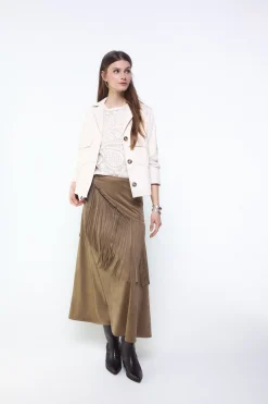 Slowlove Cazadora perforados en manga^Mujer Chaquetas