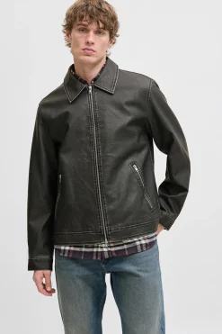 Jack & Jones Cazadora polipiel^Hombre Cazadoras