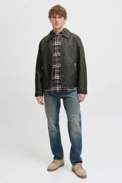 Jack & Jones Cazadora polipiel^Hombre Cazadoras