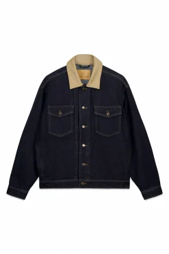 Springfield Cazadora vaquera oversize cuello contraste^Hombre Cazadoras