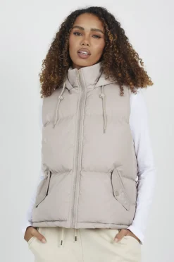 Brave Soul Chaleco acolchado con capucha^Mujer Chaquetas|Chalecos