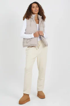 Brave Soul Chaleco acolchado con capucha^Mujer Chaquetas|Chalecos