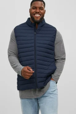Jack & Jones PLUS Chaleco acolchado poli&eacute;ster reciclado PLUS^Hombre Cazadoras|Chalecos