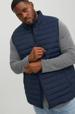Jack & Jones PLUS Chaleco acolchado poli&eacute;ster reciclado PLUS^Hombre Cazadoras|Chalecos