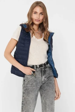 Only Chaleco acolchado ultraligero con capucha^Mujer Chaquetas|Chalecos
