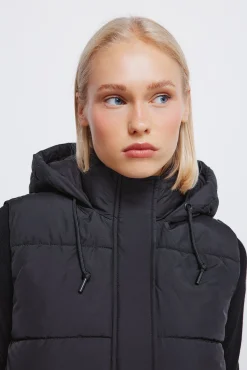 Springfield Chaleco capucha poli&eacute;ster reciclado^Mujer Chaquetas|Chalecos