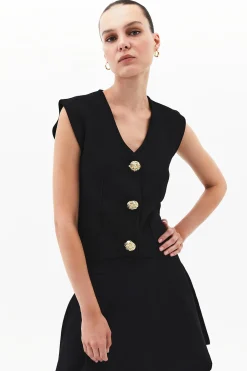 Oxxo Chaleco cuello pico^Mujer Jerséis Y Cárdigans|Total Look