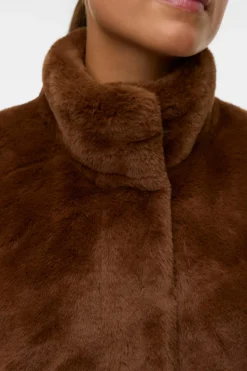 Vero Moda Chaleco de pelo cuello alto^Mujer Abrigos