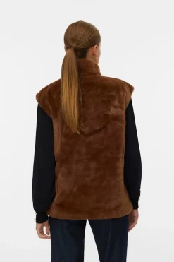 Vero Moda Chaleco de pelo cuello alto^Mujer Abrigos