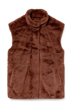 Vero Moda Chaleco de pelo cuello alto^Mujer Abrigos