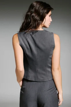 Only Chaleco de vestir con botonadura^Mujer Chaquetas|Jerséis Y Cárdigans