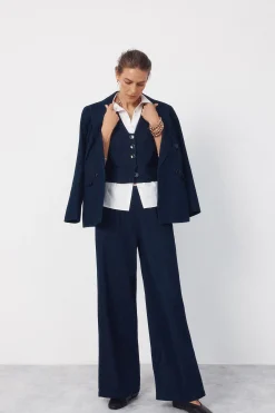 Cortefiel Chaleco Denim sastre^Mujer Chaquetas|Chalecos