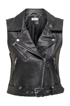 Only Chaleco efecto piel^Mujer Chaquetas|Chalecos
