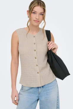 Only Chaleco estructura^Mujer Chaquetas|Chalecos