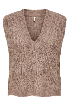 Only Chaleco estructura cuello pico^Mujer Jerséis Y Cárdigans|Basic Bar