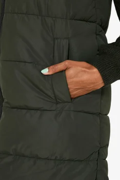 Noisy May Chaleco largo acolchado^Mujer Chaquetas|Chalecos