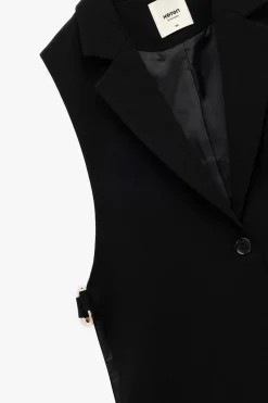 Koton Chaleco largo con cintur&oacute;n^Mujer Chaquetas