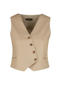 Trendyol Chaleco sin mangas cruzado^Mujer Camisetas