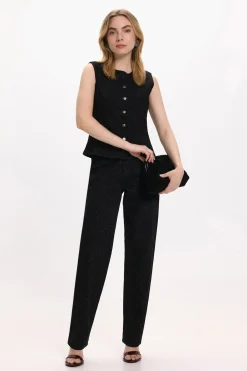 Vila Chaleco vaquero animal print^Mujer Chaquetas