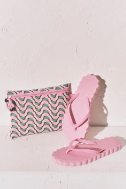 Women'secret Chanclas dedo efecto ondas^Mujer Baño|Sandalias