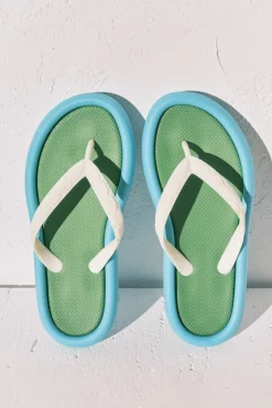 Women'secret Chanclas efecto bloques color^Mujer Baño|Sandalias