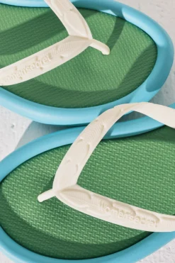 Women'secret Chanclas efecto bloques color^Mujer Baño|Sandalias