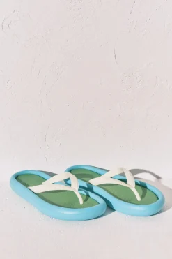 Women'secret Chanclas efecto bloques color^Mujer Baño|Sandalias