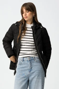 Tiffosi Chaqueta Acolchada con Capucha Removible^Mujer Abrigos