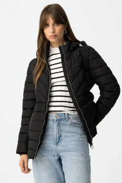 Tiffosi Chaqueta Acolchada con Capucha Removible^Mujer Abrigos